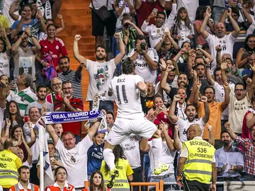 Gareth Bale celebra su gol contra el Betis Gareth Bale celebra su gol contra el Betis