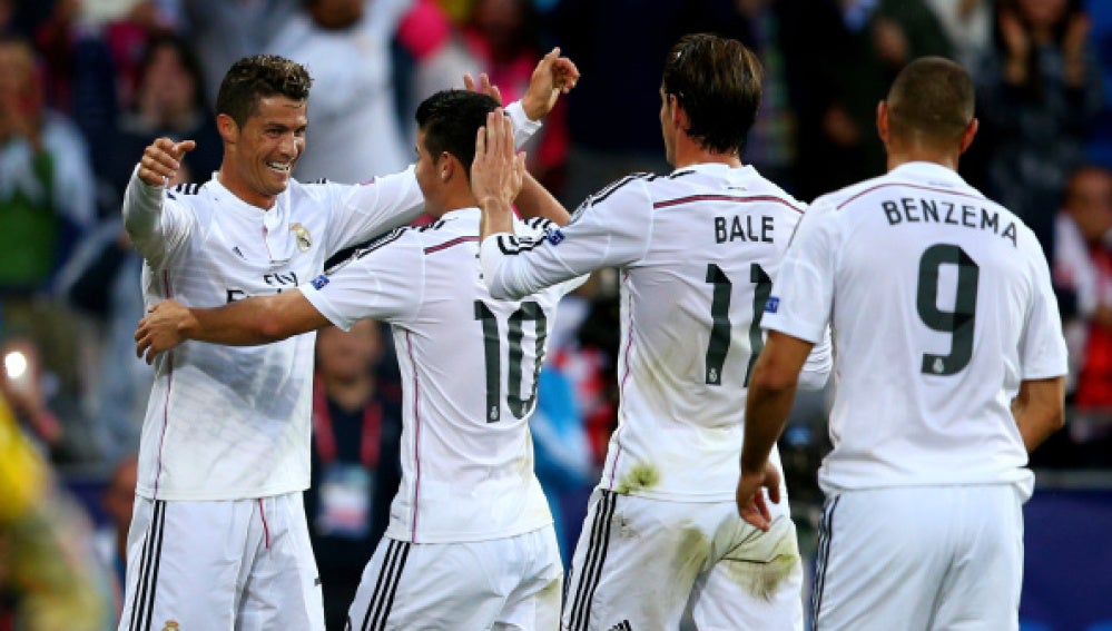 Cristiano, James, Bale y Benzema