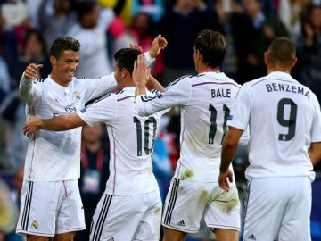 Cristiano, James, Bale y Benzema