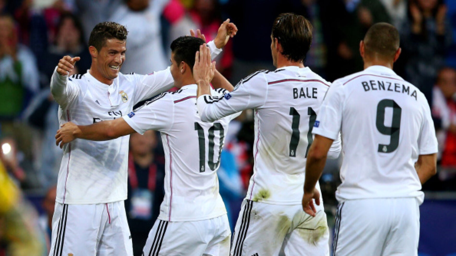 Cristiano, James, Bale y Benzema