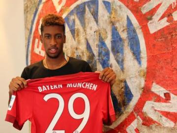 Kingsley Coman, con el dorsal 29 del Bayern de Múnich