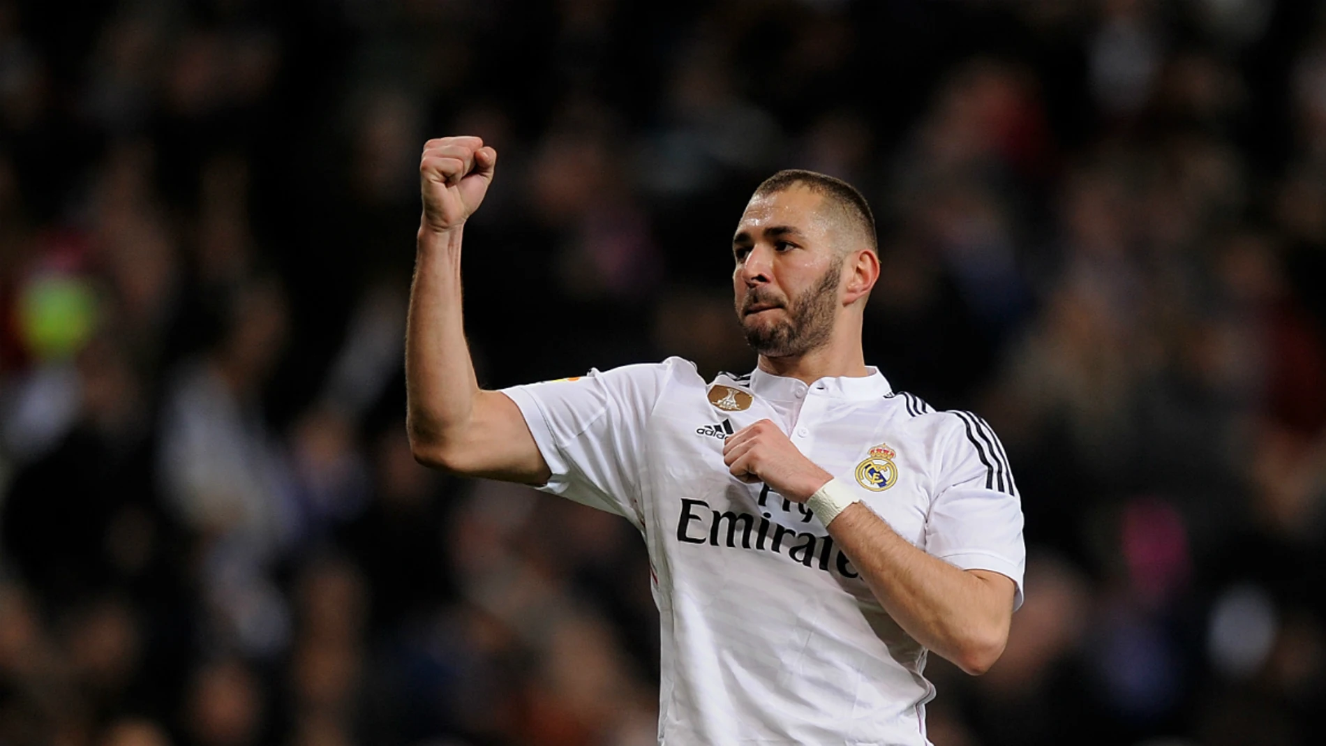 Benzema celebra un gol Benzema celebra un gol