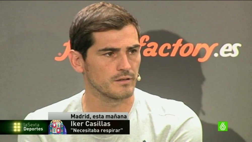 Frame 40.190673 de: Iker Casillas: "Necesitaba respirar"