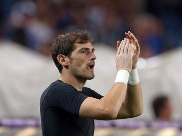 Iker Casillas, durante su último partido con el Oporto