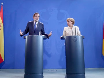 Mariano Rajoy y Angela Merkel