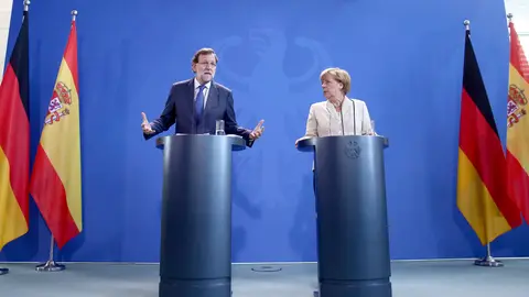 Mariano Rajoy y Angela Merkel Mariano Rajoy y Angela Merkel