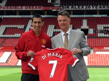 Di María y Van Gaal Di María y Van Gaal