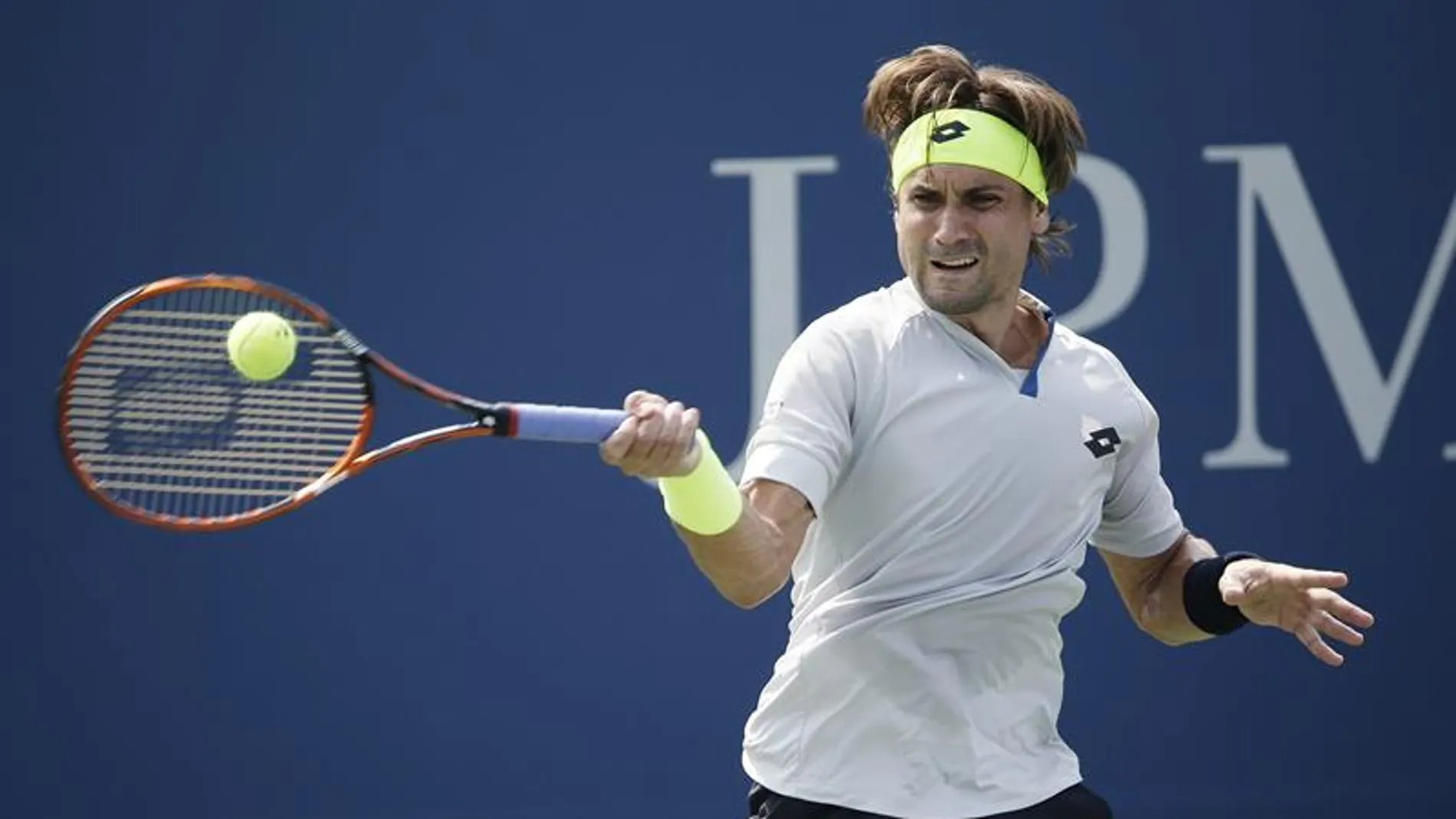 David Ferrer durante el US Open David Ferrer durante el US Open