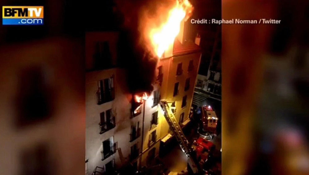 Incendio en París.