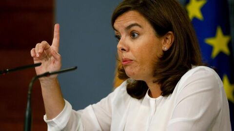 La vicepresidenta del Gobierno, Soraya S&aacute;enz de Santamar&iacute;a