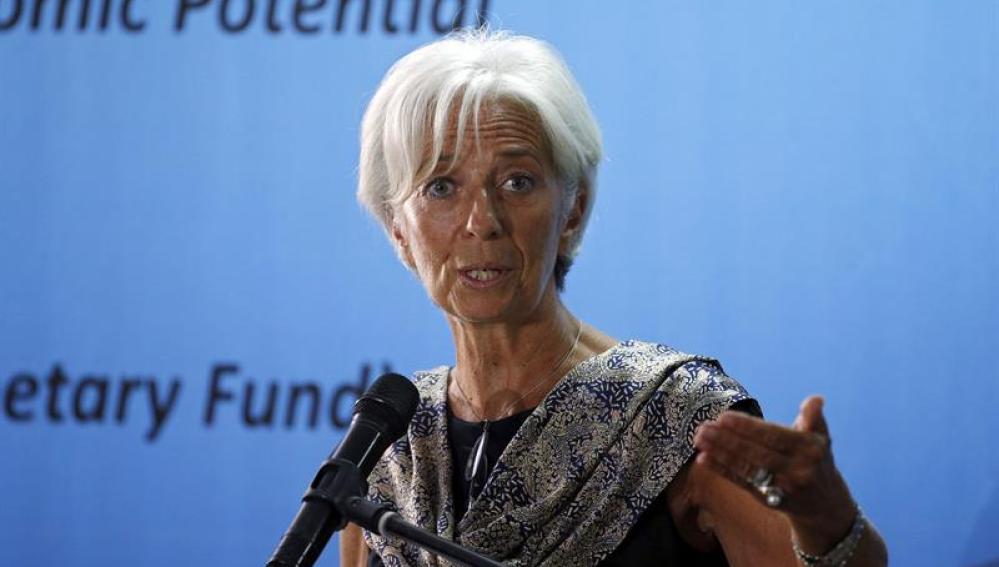 La directora del Fondo Monetario Internacional, Christine Lagarde.