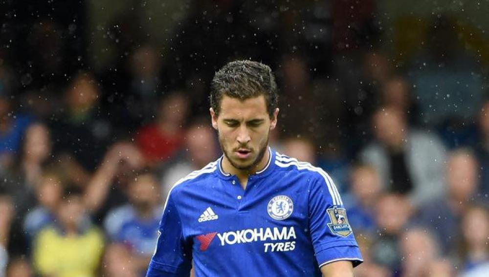 Hazard, durante un partido con el Chelsea