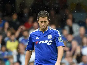 Hazard, durante un partido con el Chelsea Hazard, durante un partido con el Chelsea