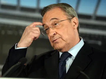 Florentino Pérez, durtante una presentación Florentino Pérez, durtante una presentación