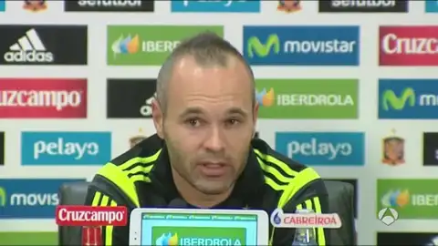 Andrés Iniesta, en rueda de prensa Andrés Iniesta, en rueda de prensa