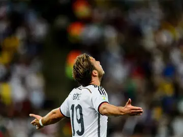 Mario Götze, durante un partido con Alemania Mario Götze, durante un partido con Alemania