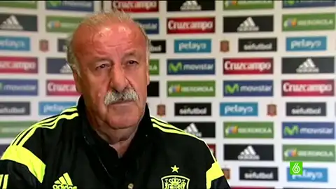 Vicente Del Bosque, durante una rueda de prensa Vicente Del Bosque, durante una rueda de prensa