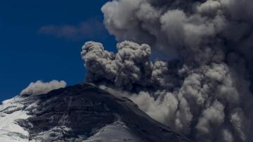 Vista del volcán Cotopaxi 