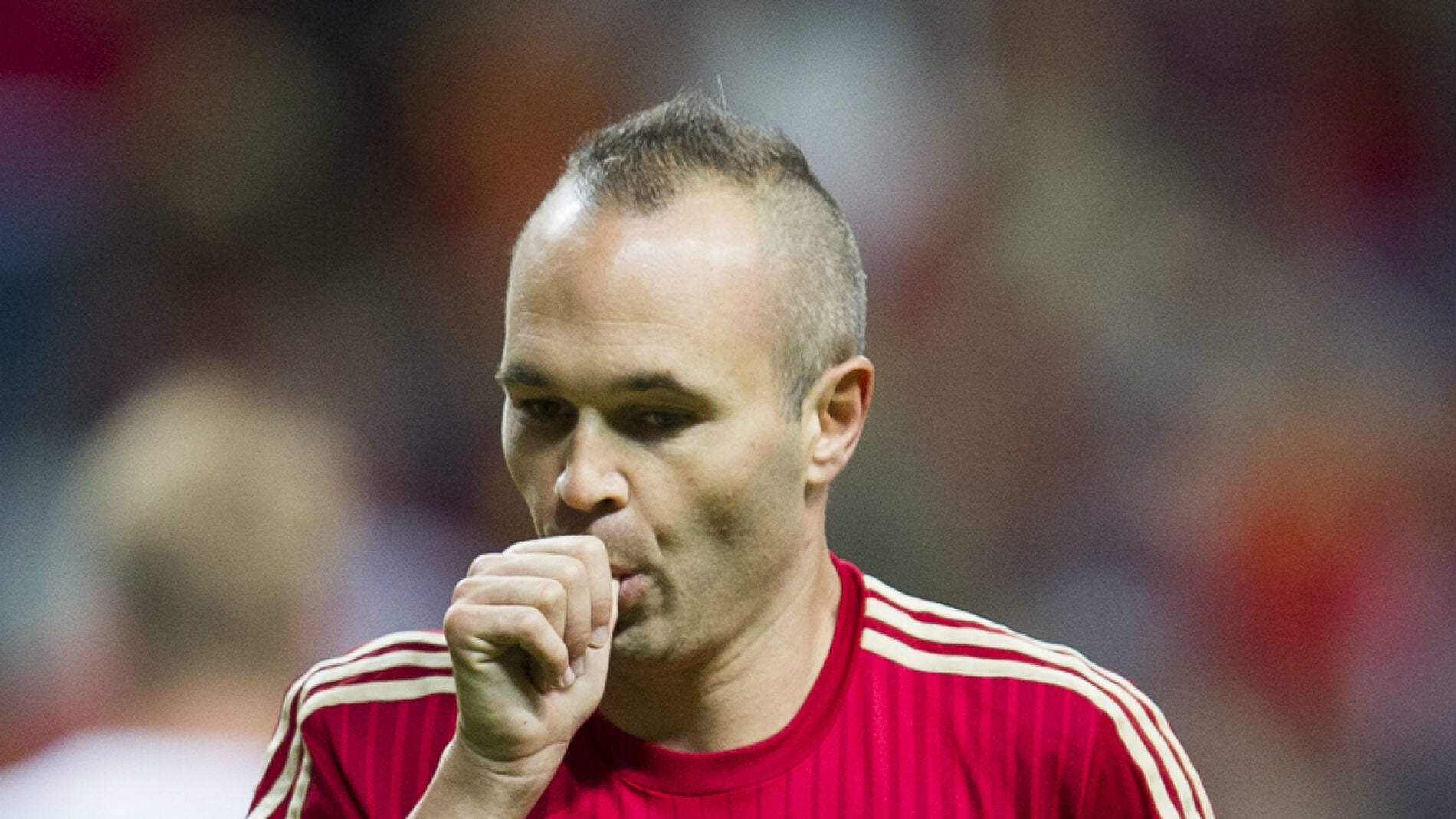 Andr&eacute;s Iniesta marca gol frente a Eslovaquia