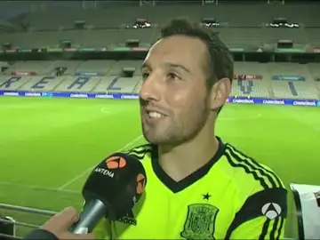Santi Cazorla, en una entrevista para Antena 3 Santi Cazorla, en una entrevista para Antena 3