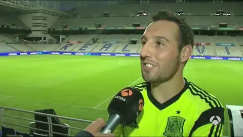 Santi Cazorla, en una entrevista para Antena 3 Santi Cazorla, en una entrevista para Antena 3