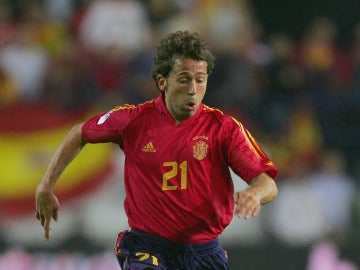 Raúl Tamudo, con la selección española