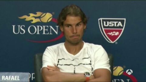 Rafa Nadal, reflexivo en rueda de prensa