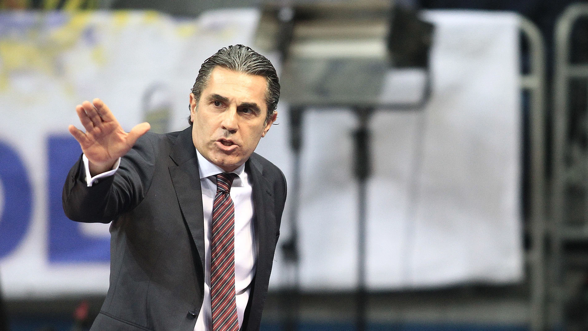 Sergio Scariolo, durante un partido Sergio Scariolo, durante un partido