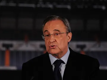 Florentino Pérez, durante un acto del Real Madrid Florentino Pérez, durante un acto del Real Madrid