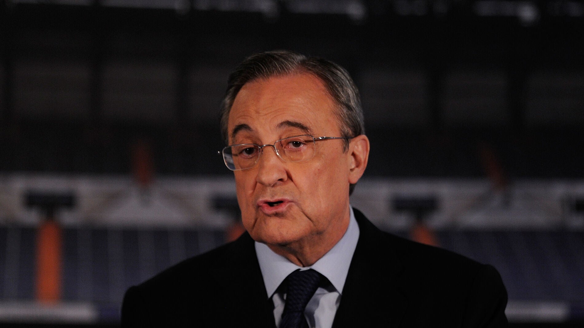 Florentino P&eacute;rez, durante un acto del Real Madrid
