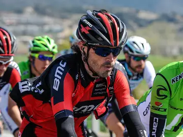 Samuel Sánchez, durante la vuelta a Cataluña Samuel Sánchez, durante la vuelta a Cataluña