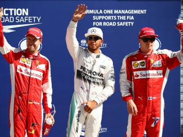 Vettel, Hamilton y Raikkonen, los más rápidos de la Q3 de Italia