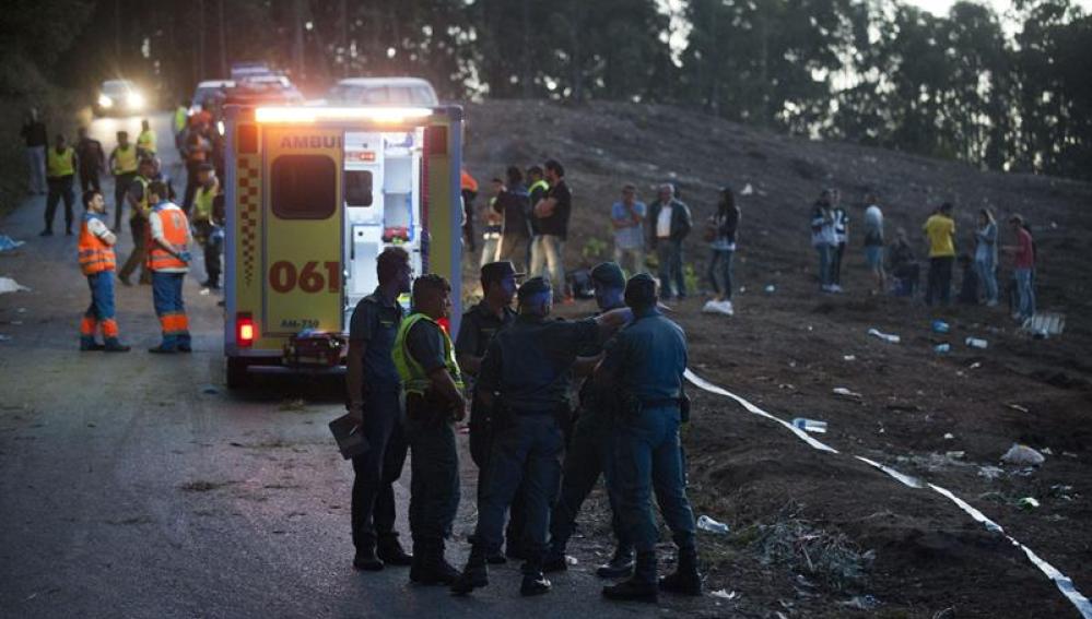 Equipos sanitarios en el Rally de A Coruña