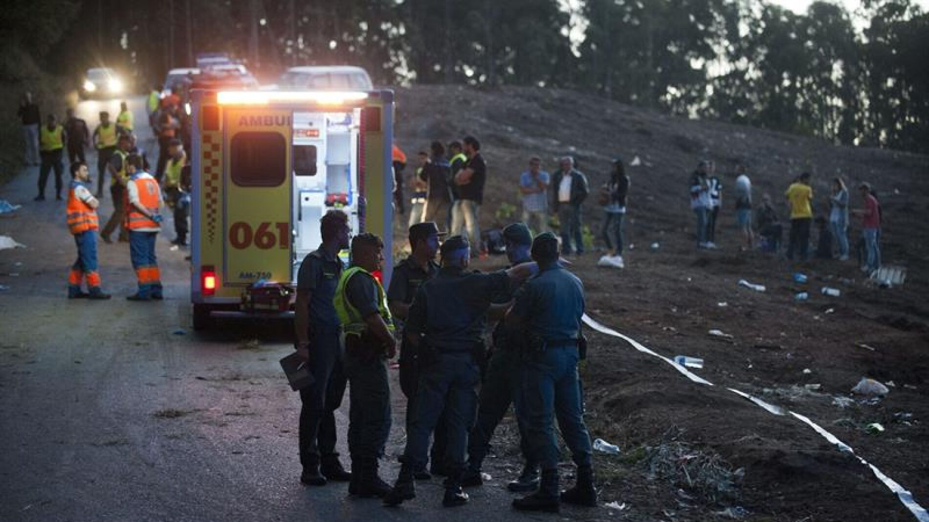 Equipos sanitarios en el Rally de A Coru&ntilde;a