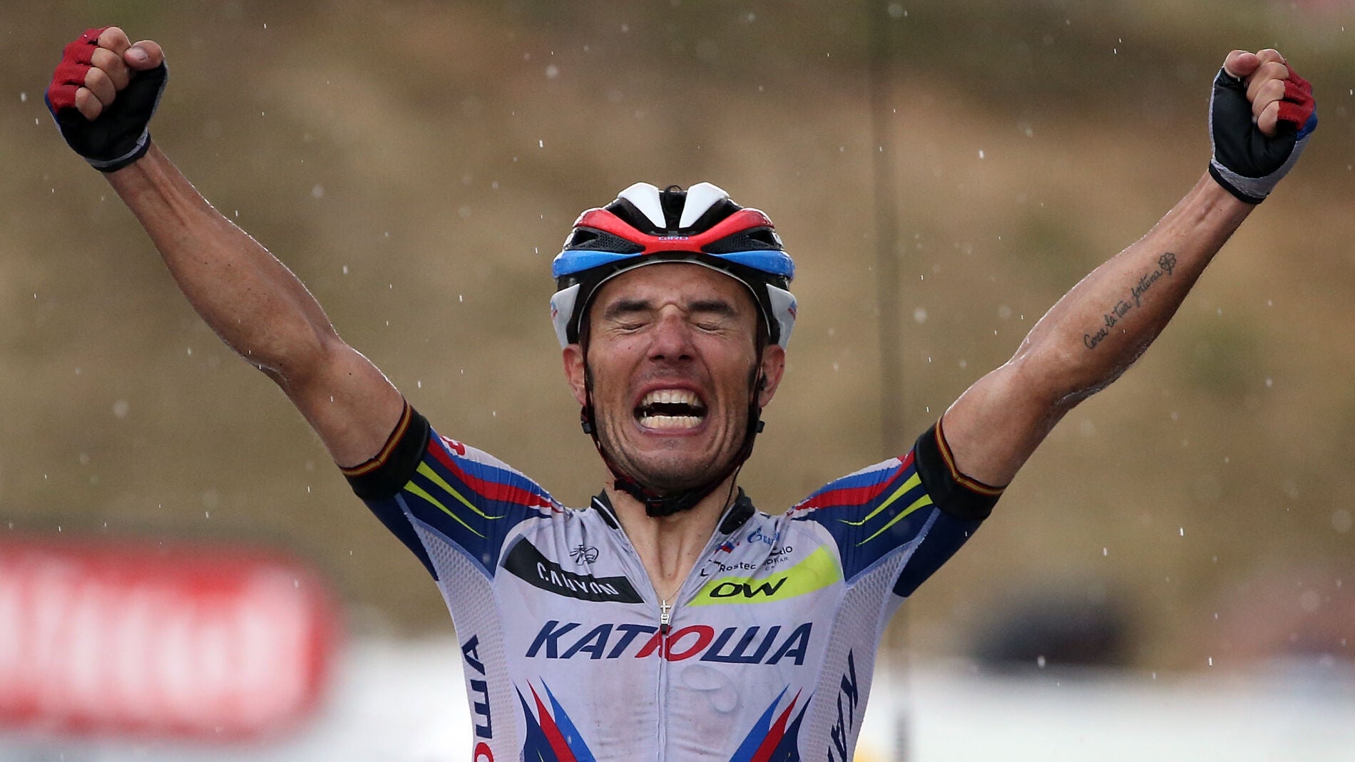 'Purito' Rodr&iacute;guez ganando una etapa