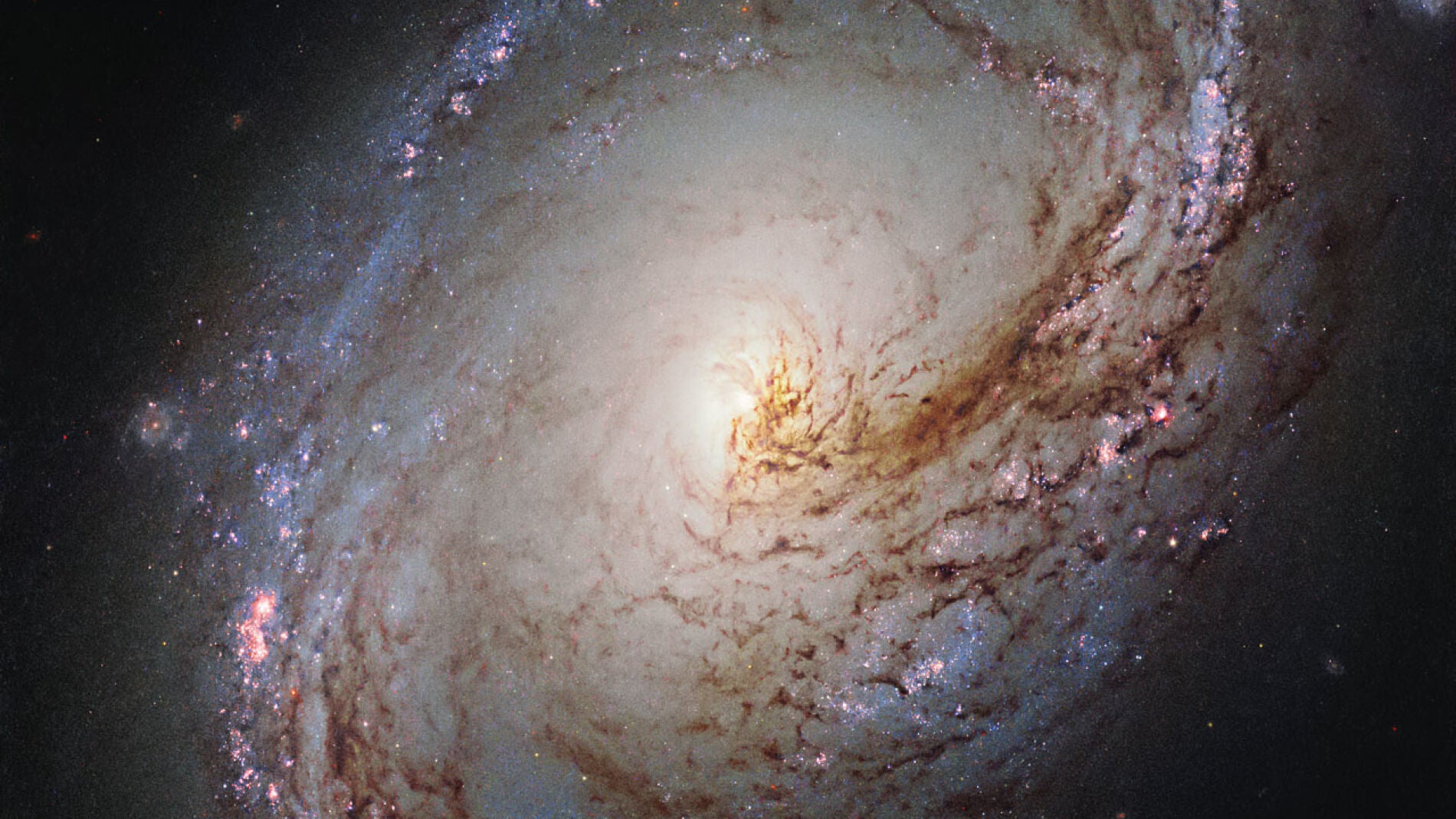Galaxia espiral captada por el telescopio Hubble