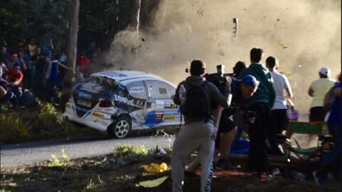 Accidente en el Rally de A Coru&ntilde;a