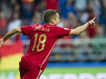 Jordi Alba, con España Jordi Alba, con España