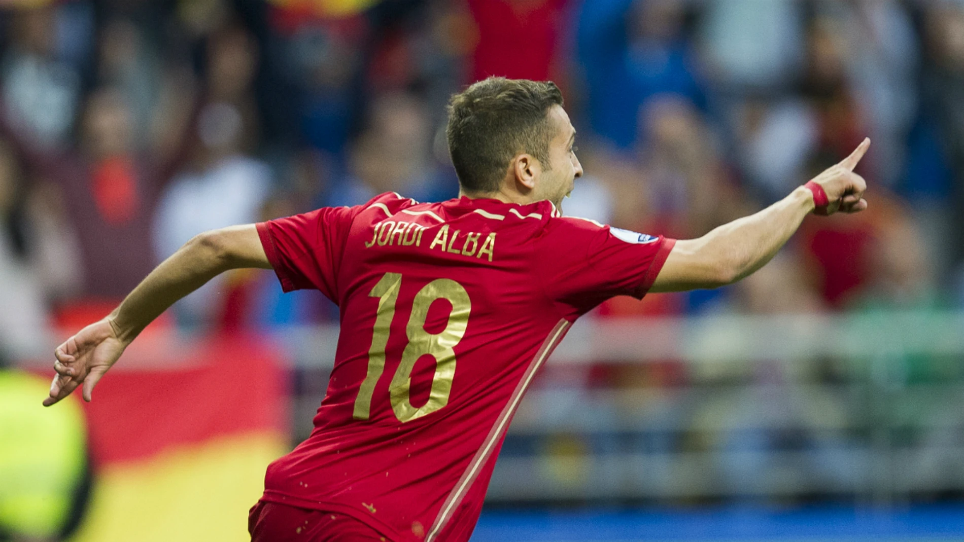 Jordi Alba, con España Jordi Alba, con España