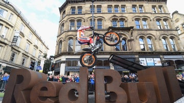 Toni Bou, durante una prueba de trial al aire libre