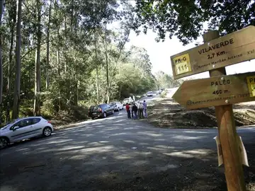 Vista del lugar donde se produjo el accidente en el rally coruñés Vista del lugar donde se produjo el accidente en el rally coruñés