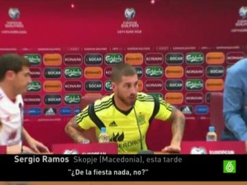 Ramos, durante la rueda de prensa