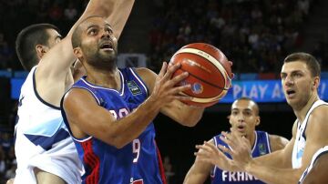 Tony Parker en un momento del partido