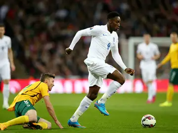 Danny Welbeck, durante un partido con la selección inglesa de fútbol Danny Welbeck, durante un partido con la selección inglesa de fútbol
