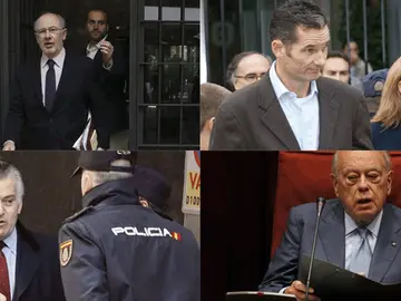 Algunos protagonistas de este Año Judicial. Algunos protagonistas de este Año Judicial.
