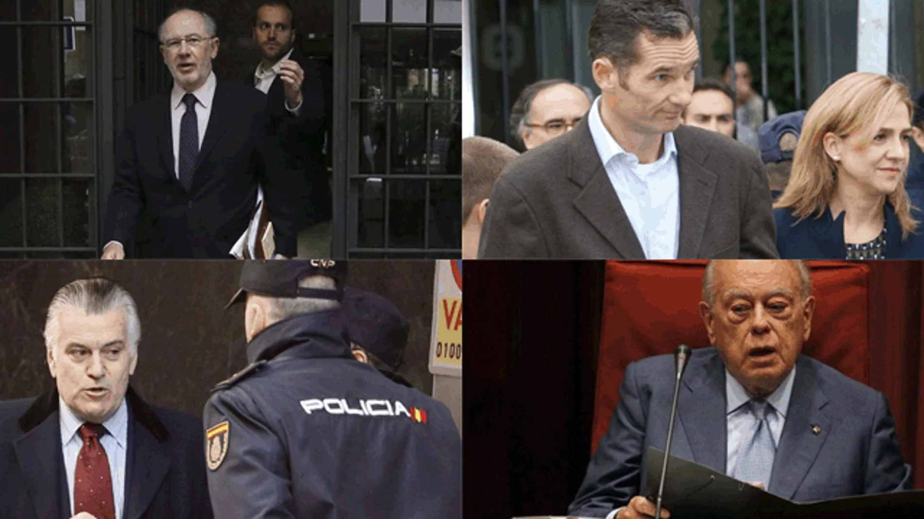 Algunos protagonistas de este Año Judicial. Algunos protagonistas de este Año Judicial.