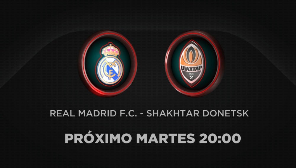 El Real Madrid-Shakhtar Donetsk, en Antena 3