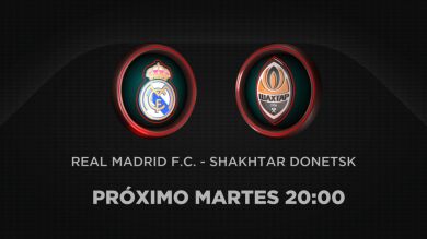 Real Madrid-Shakhtar Donetsk, el martes a las 20:00, en Antena 3 y Atresplayer