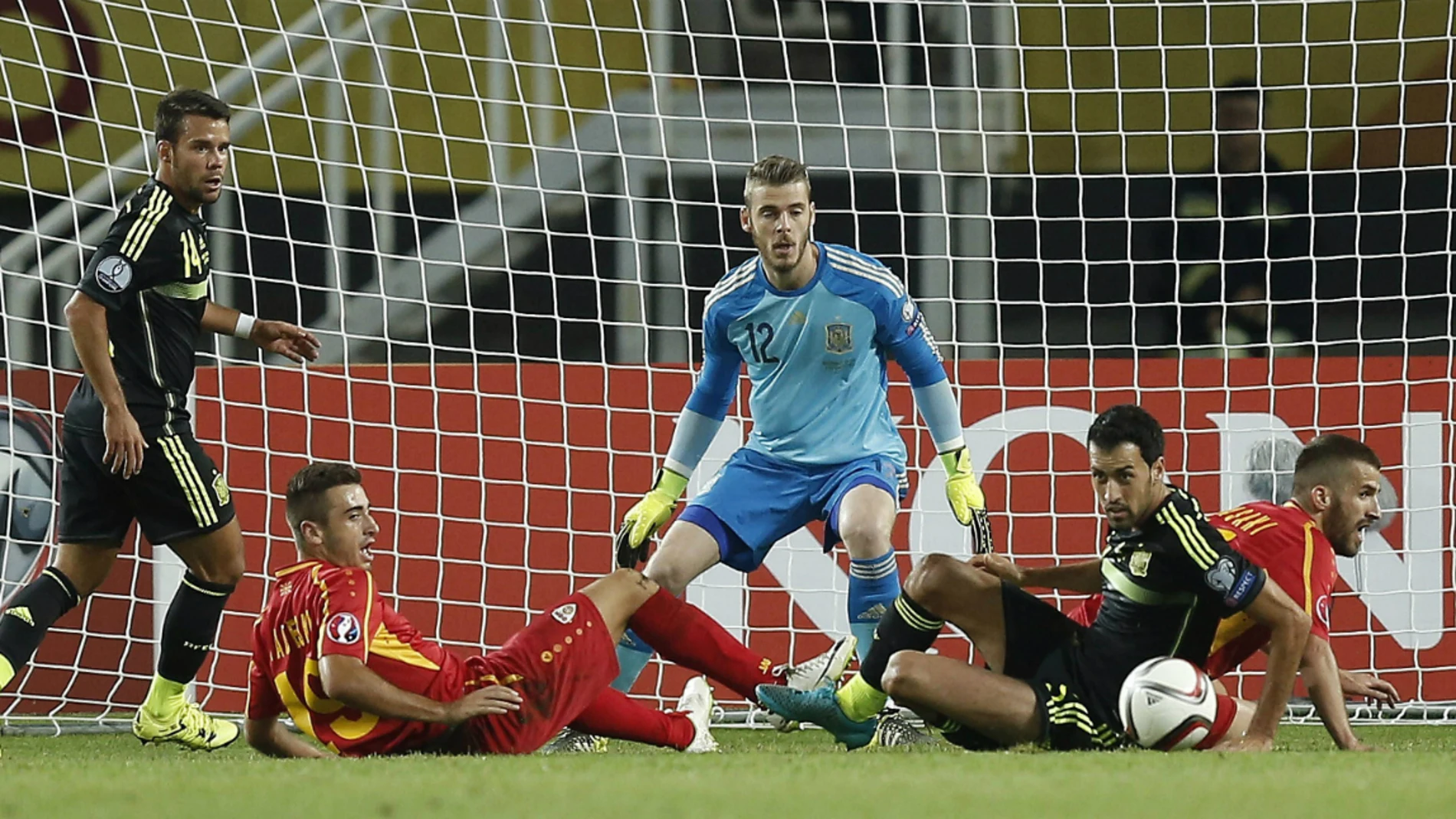 David de Gea, durante el partido contra Macedonia David de Gea, durante el partido contra Macedonia