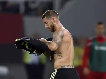 Sergio Ramos, tras el partido contra Macedonia Sergio Ramos, tras el partido contra Macedonia